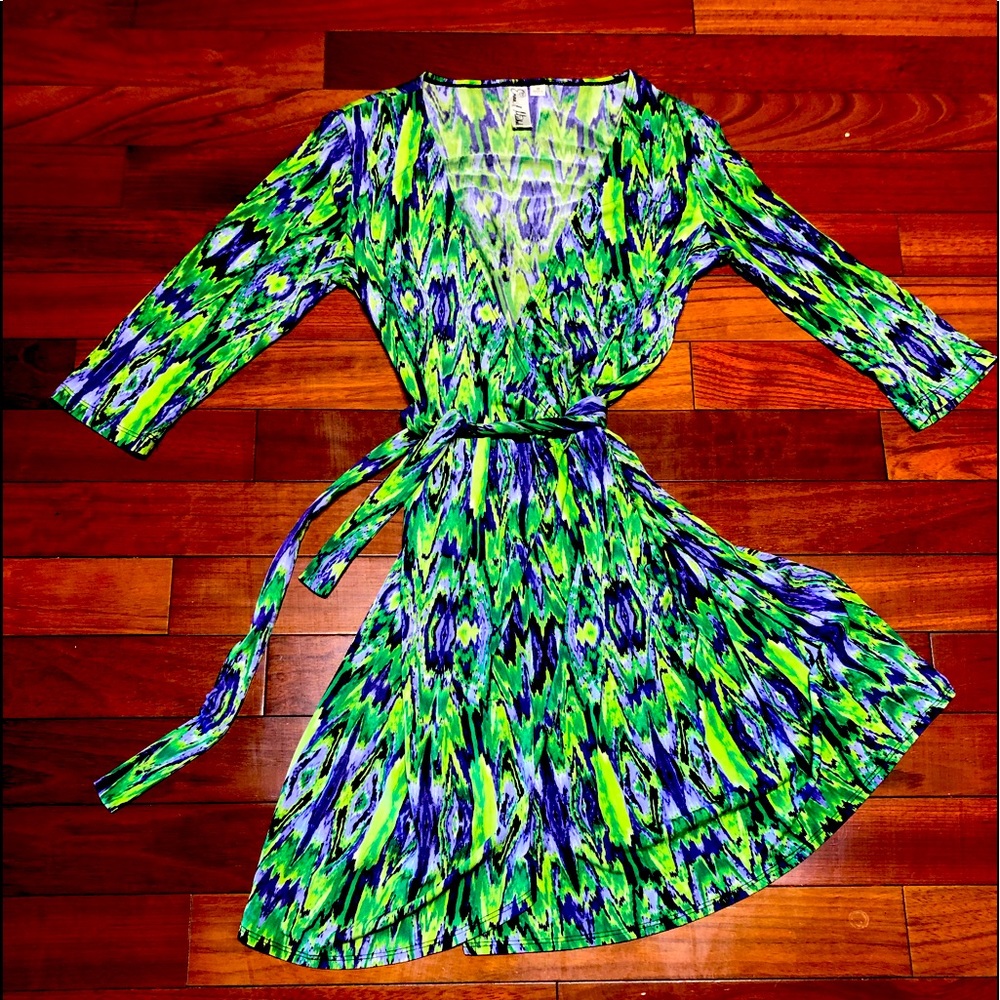 Emma & Michele wrap around Dress. Size M